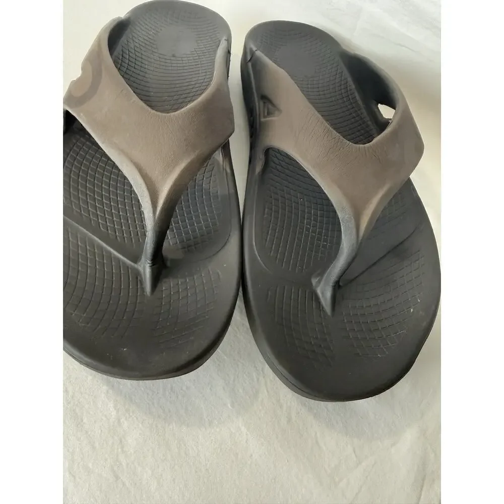 Oofos OOriginal Recovery Sandals Brown Thong Size Men 12 / Women 14